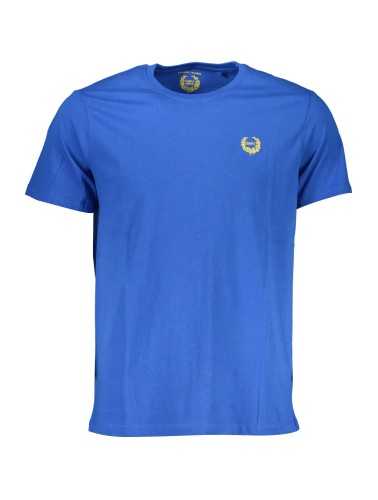 GIAN MARCO VENTURI MEN'S SHORT SLEEVED T-SHIRT BLUE