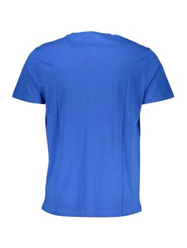 GIAN MARCO VENTURI MEN'S SHORT SLEEVED T-SHIRT BLUE