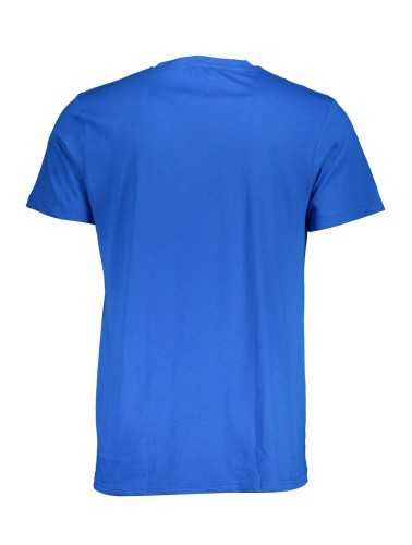 GIAN MARCO VENTURI MEN'S SHORT SLEEVED T-SHIRT BLUE