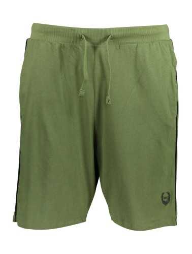 GIAN MARCO VENTURI MEN'S GREEN SHORTS