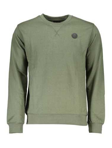 GIAN MARCO VENTURI MEN'S GREEN SWEATSHIRT WITHOUT ZIP