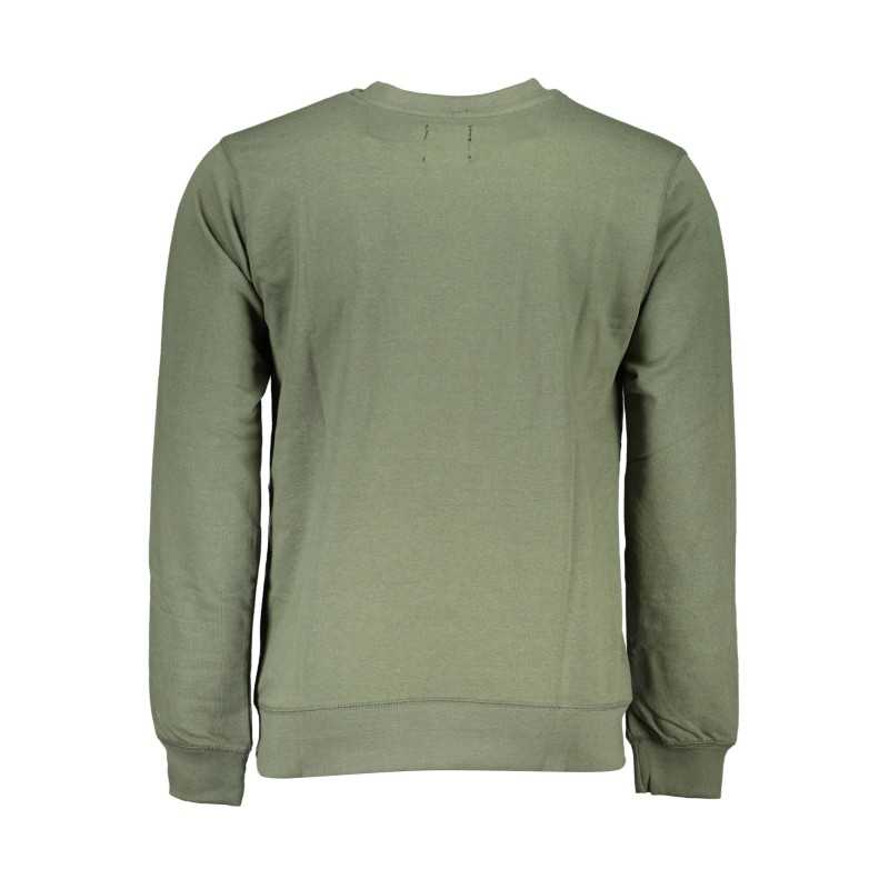 GIAN MARCO VENTURI MEN'S GREEN SWEATSHIRT WITHOUT