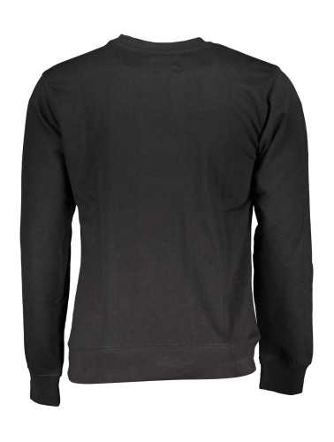 GIAN MARCO VENTURI BLACK MAN SWEATSHIRT WITHOUT ZIP