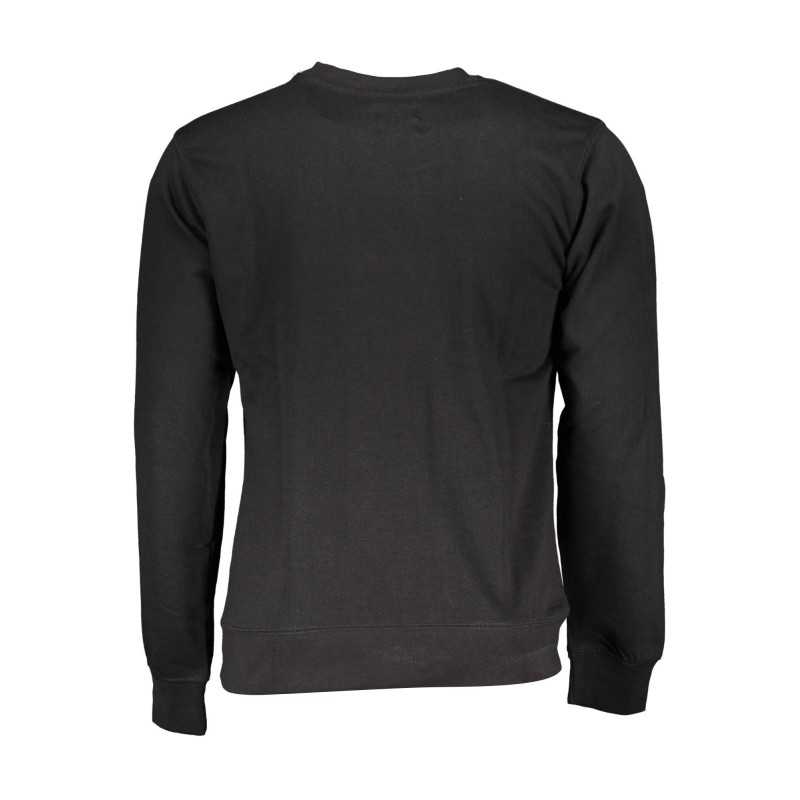 GIAN MARCO VENTURI BLACK MAN SWEATSHIRT WITHOUT