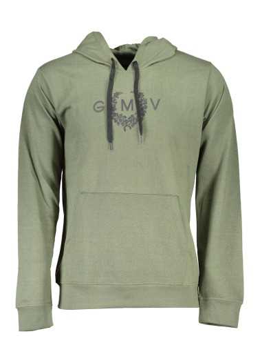 GIAN MARCO VENTURI MEN'S GREEN SWEATSHIRT WITHOUT ZIP