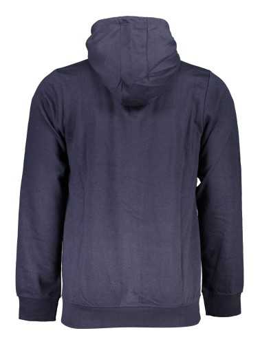 GIAN MARCO VENTURI MEN'S BLUE ZIPPED SWEATSHIRT