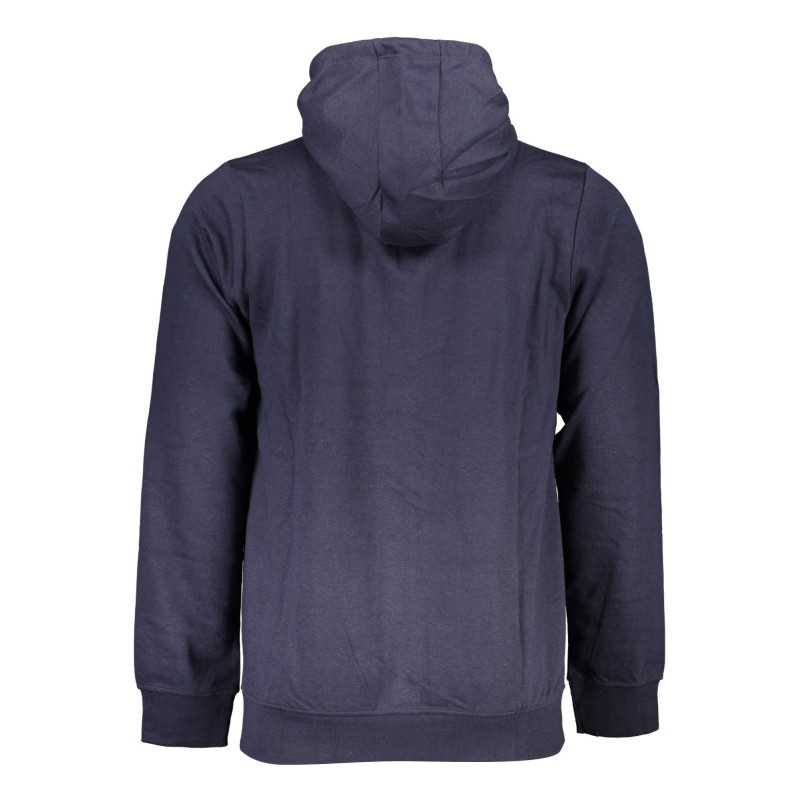 GIAN MARCO VENTURI MEN'S BLUE ZIPPED SWEATSHIRT