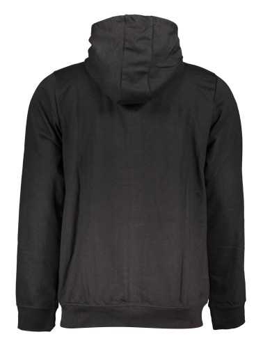 GIAN MARCO VENTURI MEN'S BLACK ZIPPED SWEATSHIRT