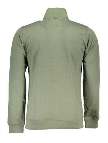 GIAN MARCO VENTURI MEN'S GREEN ZIPPED SWEATSHIRT