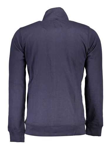 GIAN MARCO VENTURI MEN'S BLUE ZIPPED SWEATSHIRT