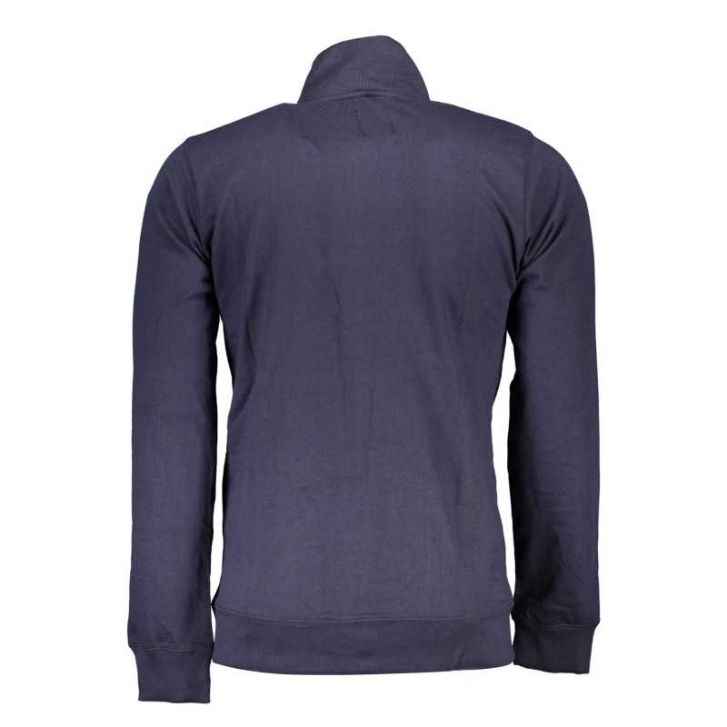 GIAN MARCO VENTURI MEN'S BLUE ZIPPED SWEATSHIRT