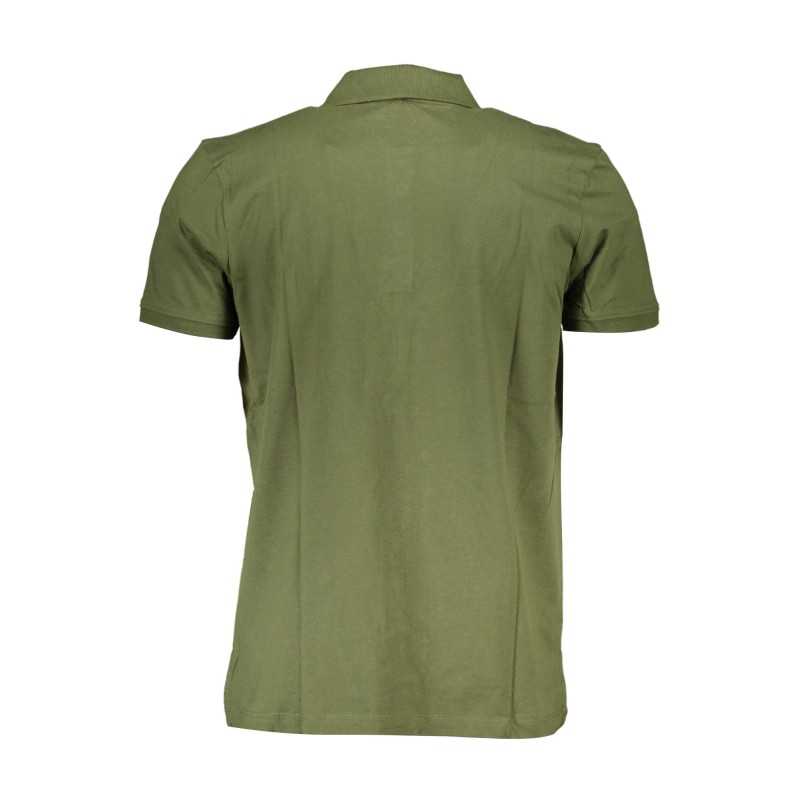 GIAN MARCO VENTURI MEN'S GREEN SHORT SLEEVED POLO