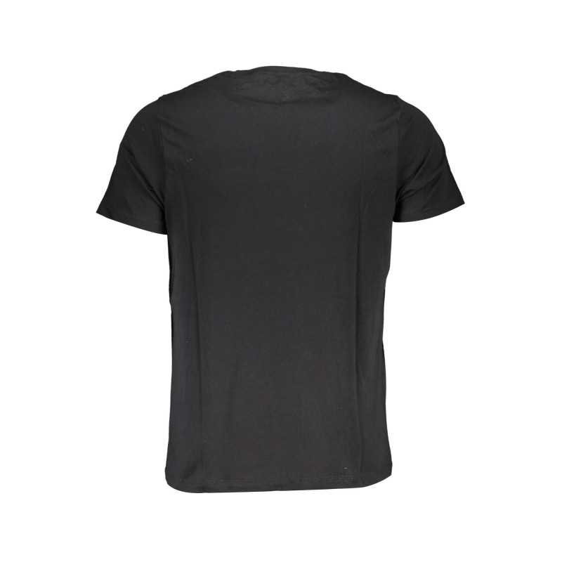 GIAN MARCO VENTURI BLACK MAN SHORT SLEEVE T-SHIRT