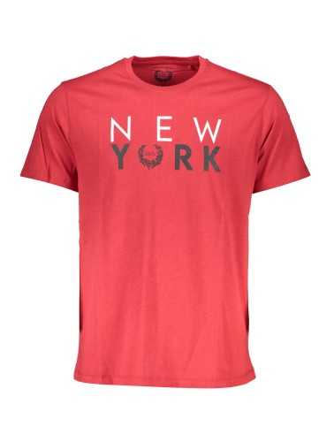 GIAN MARCO VENTURI MEN'S SHORT SLEEVE T-SHIRT RED