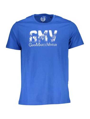 GIAN MARCO VENTURI MEN'S SHORT SLEEVED T-SHIRT BLUE