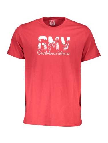 GIAN MARCO VENTURI MEN'S SHORT SLEEVE T-SHIRT RED