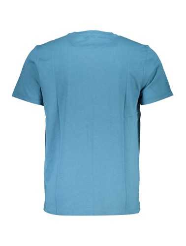 GIAN MARCO VENTURI MEN'S SHORT SLEEVED T-SHIRT BLUE