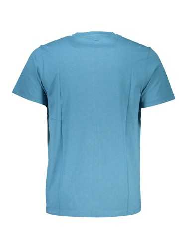 GIAN MARCO VENTURI MEN'S SHORT SLEEVED T-SHIRT BLUE