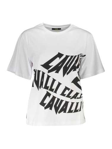 CAVALLI CLASS T-SHIRT MANICHE CORTE DONNA BIANCO