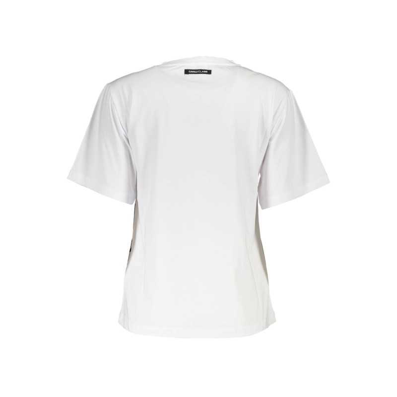 CAVALLI CLASS T-SHIRT MANICHE CORTE DONNA BIANCO