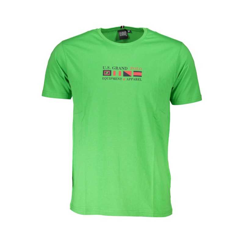 U.S. GRAND POLO T-SHIRT MANICHE CORTE UOMO VERDE