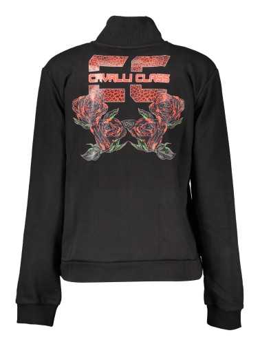 CAVALLI CLASS SWEATSHIRT WITH ZIP WOMAN BLACK