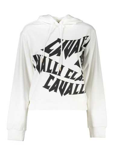 CAVALLI CLASS FELPA SENZA ZIP DONNA BIANCO