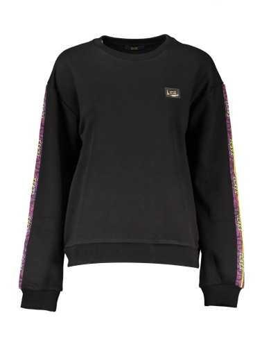 CAVALLI CLASS BLACK SWEATSHIRT WITHOUT ZIP