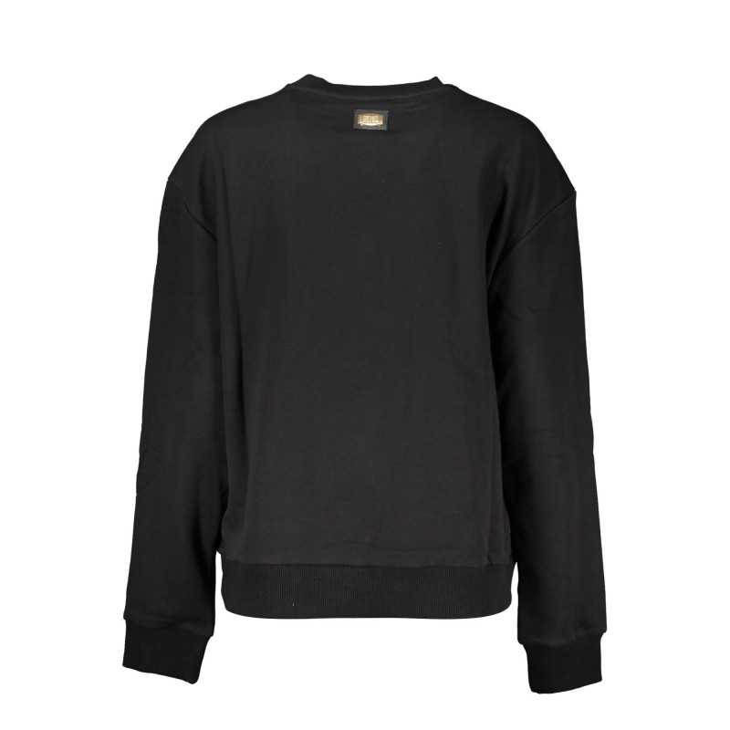 CAVALLI CLASS BLACK SWEATSHIRT WITHOUT ZIP