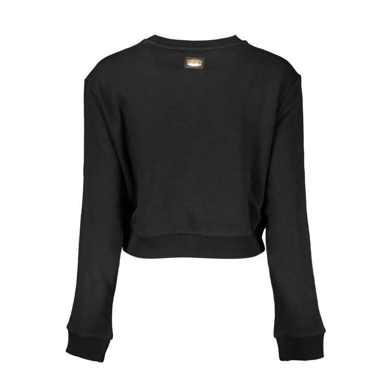 CAVALLI CLASS BLACK SWEATSHIRT WITHOUT ZIP