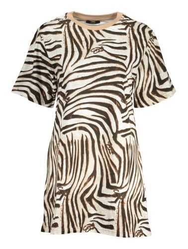 CAVALLI CLASS WOMEN'S BEIGE SHORT DRESS