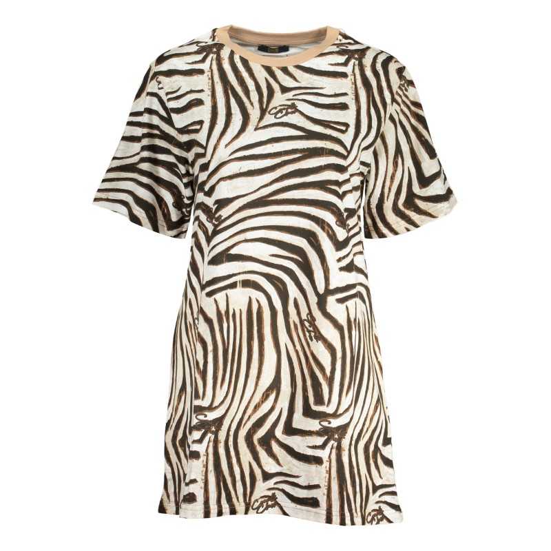 CAVALLI CLASS WOMEN'S BEIGE SHORT DRESS