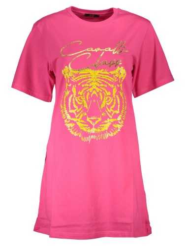 CAVALLI CLASS T-SHIRT MANICHE CORTE DONNA ROSA