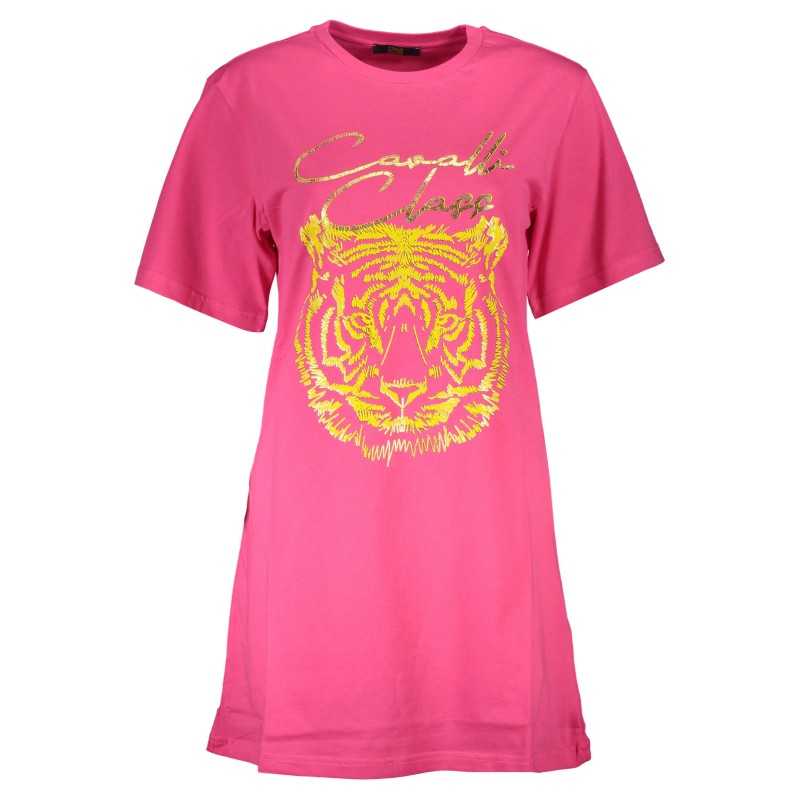 CAVALLI CLASS T-SHIRT SHORT SLEEVE WOMAN PINK