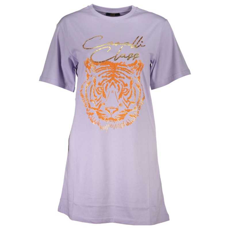 CAVALLI CLASS T-SHIRT MANICHE CORTE DONNA VIOLA