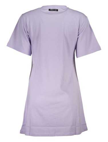 CAVALLI CLASS PURPLE WOMAN SHORT SLEEVE T-SHIRT