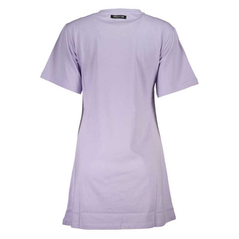 CAVALLI CLASS PURPLE WOMAN SHORT SLEEVE T-SHIRT