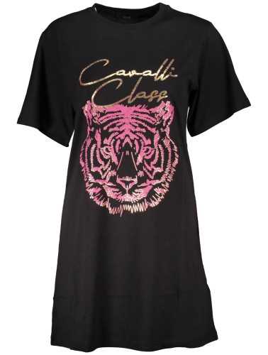 CAVALLI CLASS T-SHIRT MANICHE CORTE DONNA NERO