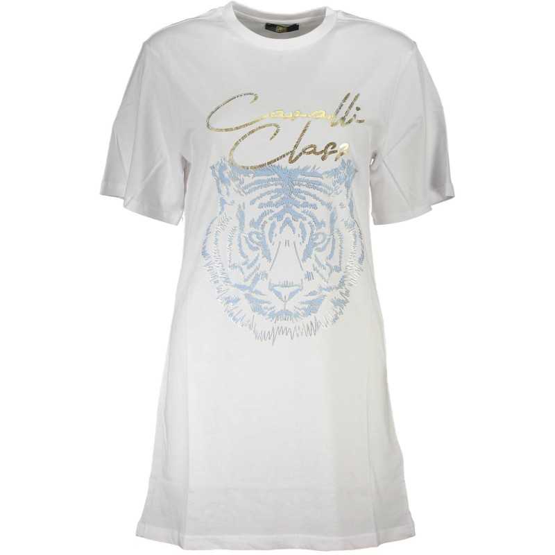 CAVALLI CLASS T-SHIRT MANICHE CORTE DONNA BIANCO