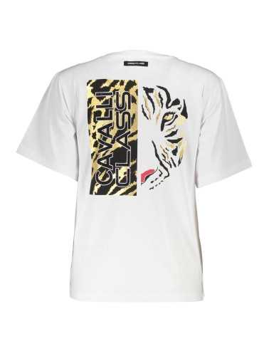 CAVALLI CLASS T-SHIRT MANICHE CORTE DONNA BIANCO