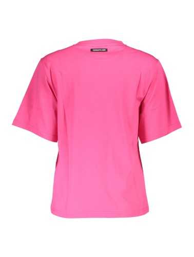 CAVALLI CLASS T-SHIRT MANICHE CORTE DONNA ROSA