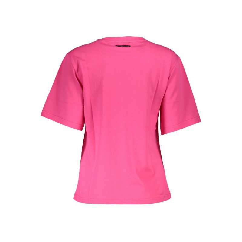 CAVALLI CLASS T-SHIRT MANICHE CORTE DONNA ROSA