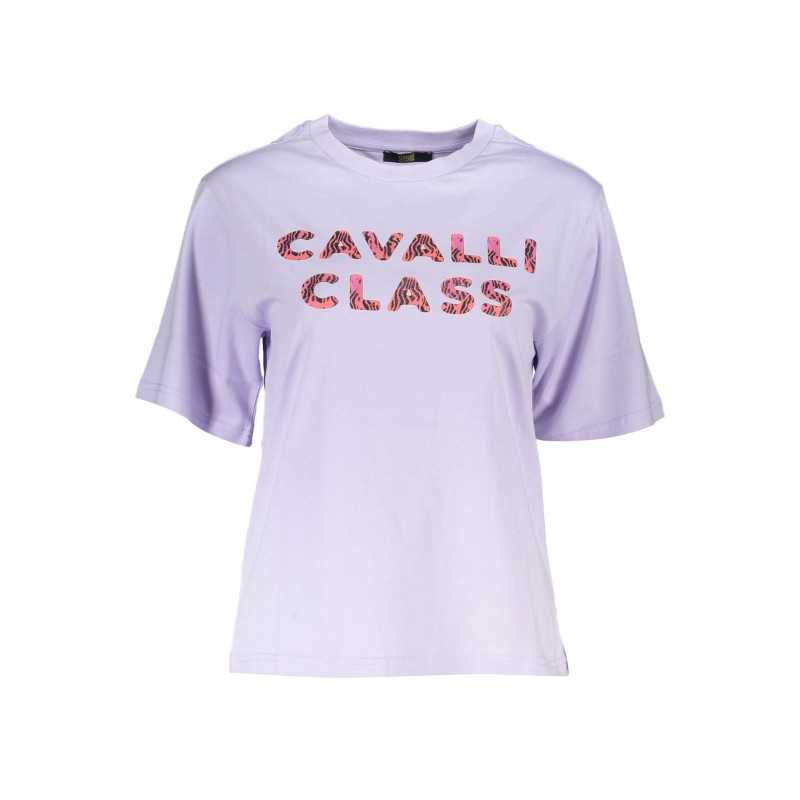 CAVALLI CLASS T-SHIRT MANICHE CORTE DONNA VIOLA