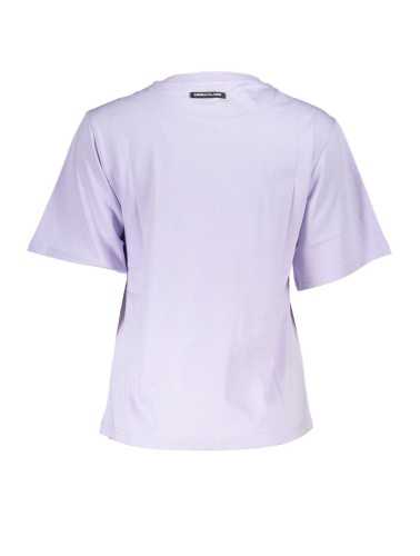 CAVALLI CLASS PURPLE WOMAN SHORT SLEEVE T-SHIRT