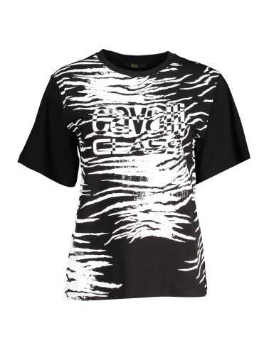 CAVALLI CLASS T-SHIRT MANICHE CORTE DONNA NERO