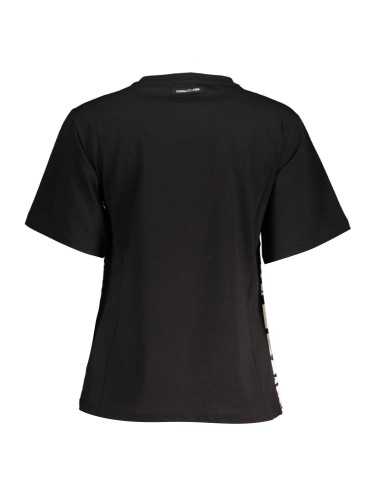 CAVALLI CLASS T-SHIRT MANICHE CORTE DONNA NERO