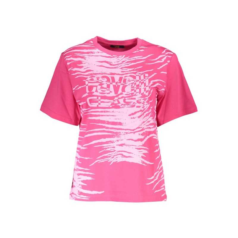 CAVALLI CLASS T-SHIRT MANICHE CORTE DONNA ROSA