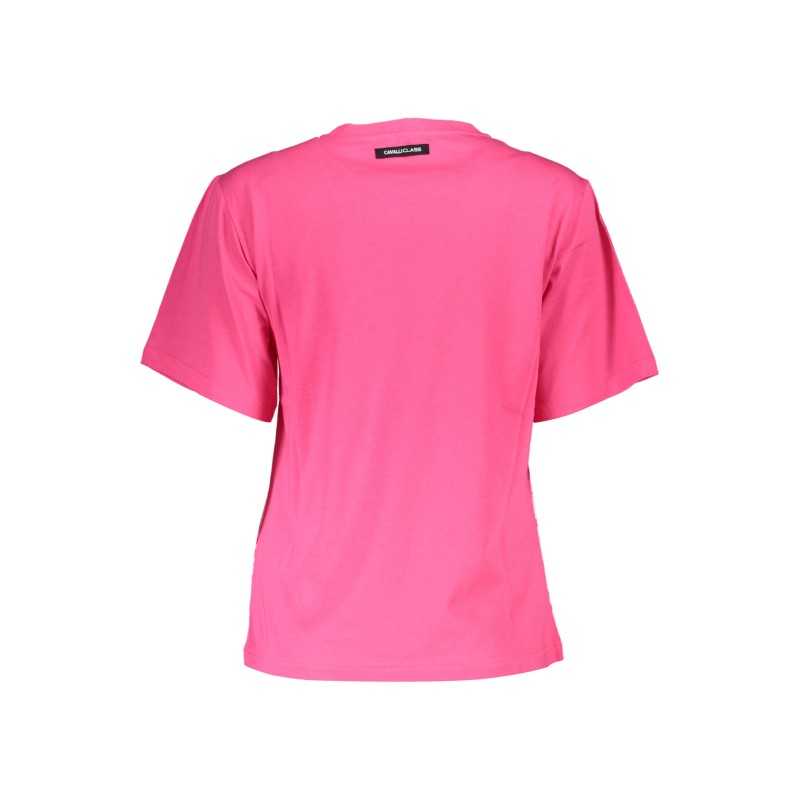 CAVALLI CLASS T-SHIRT MANICHE CORTE DONNA ROSA