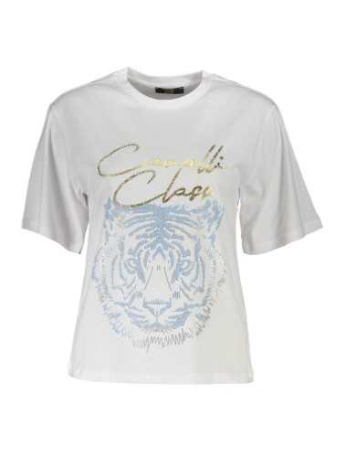 CAVALLI CLASS T-SHIRT MANICHE CORTE DONNA BIANCO