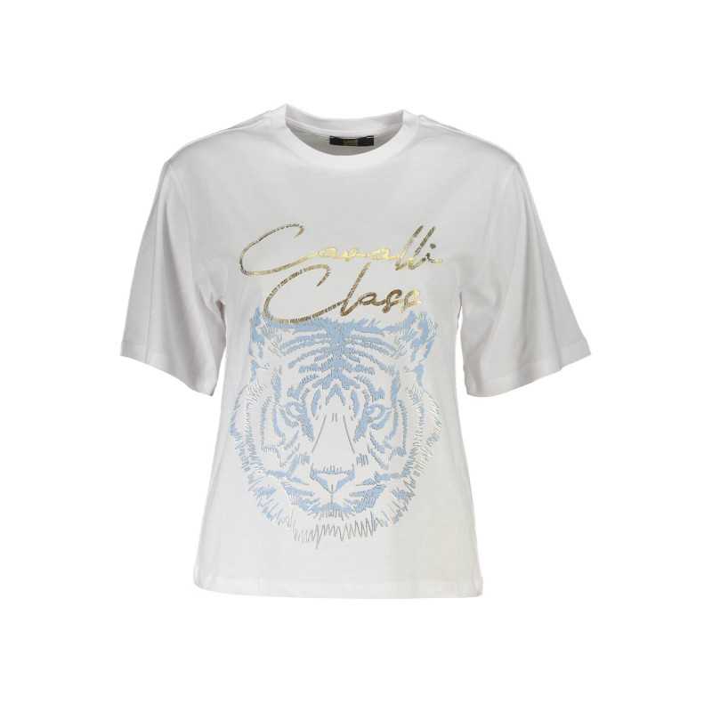 CAVALLI CLASS T-SHIRT SHORT SLEEVE WOMAN WHITE